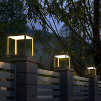 CementoLight | Elegant Minimalist Square LED Pillar Lantern
