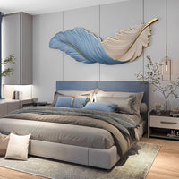 Feather Art LED Wall Light - Soft Glow USB Wall Panel