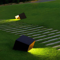 GeometraLight | Modern Elegant Solar Outdoor Garden Path Bollard Lamp