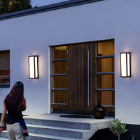 Square Outdoor Wall Light - IP65 Motion Sensor Dual Colour LED