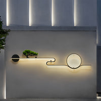 Luminara | Elegant Waterproof LED Outdoor Wall Sconce with Tree Design