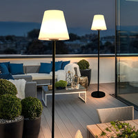 Outdoor Solar Floor Lamp — Cordless RGB LED with Remote, IP65