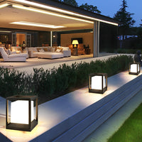 Luminara | Sleek Modern Waterproof Garden Pedestal Light