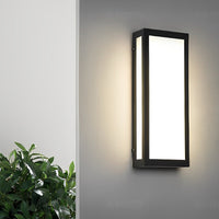 Luminara | Stylish Modern Rectangle Outdoor Wall Lighting Fixture