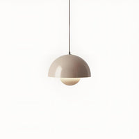 Mid-Century Dome Pendant Light — Glare-Free Metal Shade, 15 Colours