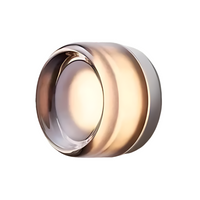 Dimpled Glass Wall Light — Dusk-to-Dawn LED Night Sconce