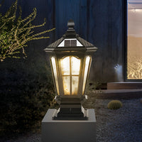 PillarStone | Elegant Retro Pavilion-Style LED Outdoor Light Fixture