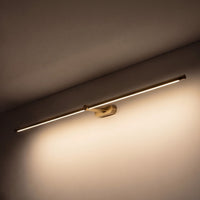 Linear LED Vanity Wall Light — Adjustable Metal Bar Light