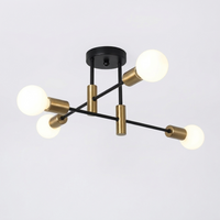 CelestialGlow | Stylish Mid-Century Flush Mount LED Ceiling Light
