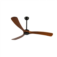 AetherWood | Modern Elegant Outdoor Ceiling Fan with Walnut Blades