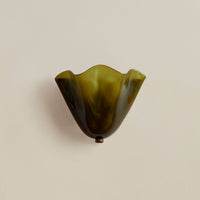 Retro Shell Glass Wall Light — Skirt-Shaped Coloured Glass