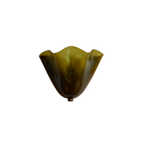 Retro Shell Glass Wall Light — Skirt-Shaped Coloured Glass