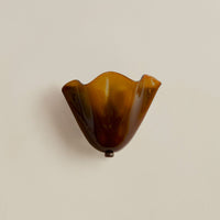 Retro Shell Glass Wall Light — Skirt-Shaped Coloured Glass