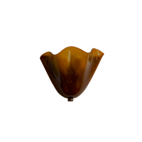 Retro Shell Glass Wall Light — Skirt-Shaped Coloured Glass