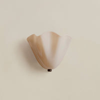 Retro Shell Glass Wall Light — Skirt-Shaped Coloured Glass