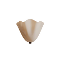 Retro Shell Glass Wall Light — Skirt-Shaped Coloured Glass