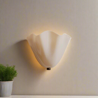 Retro Shell Glass Wall Light — Skirt-Shaped Coloured Glass