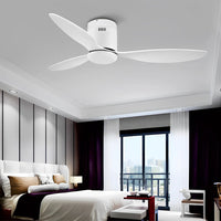 3-blade ceiling fan with light, flush or downrod, 132 cm – view 11