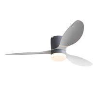 Byron 3-blade ceiling fan with LED light, 132 cm – view 11
