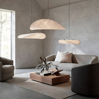 Woven Silk Fabric Pendant Light — Japandi Sculptural Shade