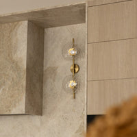 Tide Ripple Glass Wall Light — Stacked Disc LED Wall Sconce