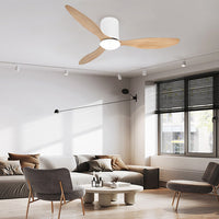 3-blade ceiling fan with light, flush or downrod, 132 cm – view 4