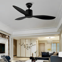 3-blade ceiling fan with light, flush or downrod, 132 cm – view 14