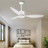 3-blade ceiling fan with light, flush or downrod, 132 cm – view 9