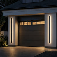 Long LED Strip Wall Light — Dimmable Outdoor Linear Sconce, IP65