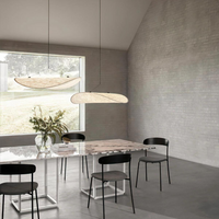 Woven Silk Fabric Pendant Light — Japandi Sculptural Shade
