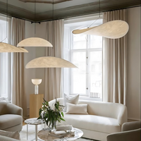 Woven Silk Fabric Pendant Light — Japandi Sculptural Shade