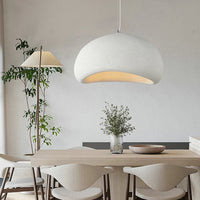 Wabi-Sabi Pendant Light — Sculptural Fibreglass Shade