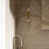 Tide Ripple Glass Wall Light — Stacked Disc LED Wall Sconce