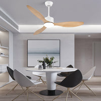 3-blade ceiling fan with light, flush or downrod, 132 cm – view 8