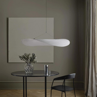 Woven Silk Fabric Pendant Light — Japandi Sculptural Shade