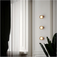 Dimpled Glass Wall Light — Dusk-to-Dawn LED Night Sconce