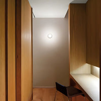 Dimpled Glass Wall Light — Dusk-to-Dawn LED Night Sconce