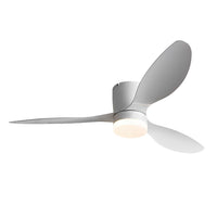 Byron 3-blade ceiling fan with LED light, 132 cm – view 10