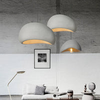 Wabi-Sabi Pendant Light — Sculptural Fibreglass Shade