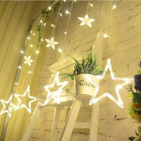 Star curtain fairy lights, 2.5 m – view 4