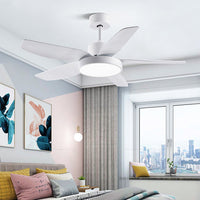 Noosa 5-blade downrod ceiling fan with LED light, 117 cm – view 2