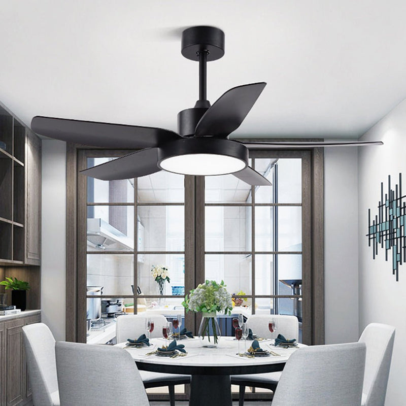 Noosa 5-Blade Ceiling Fan — 117 cm Downrod, LED Light & Remote