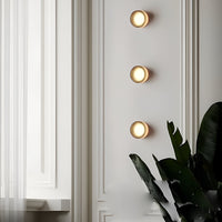 Dimpled Glass Wall Light — Dusk-to-Dawn LED Night Sconce