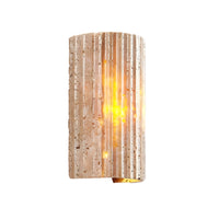 Rectangular Indoor Wall Sconces With Up And Down Lighting Modern Minimalist Faux Alabaster