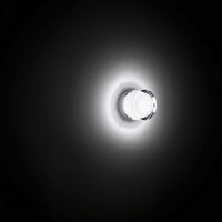 Dimpled Glass Wall Light — Dusk-to-Dawn LED Night Sconce
