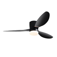 Byron 3-blade ceiling fan with LED light, 132 cm – view 9