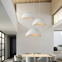 Wabi-Sabi Pendant Light — Sculptural Fibreglass Shade
