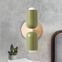 Colourful Up and Down Wall Light — Double Head Iron Sconce