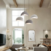 Wabi-Sabi Pendant Light — Sculptural Fibreglass Shade