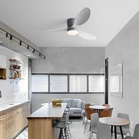 Byron 3-blade ceiling fan with LED light, 132 cm – view 4